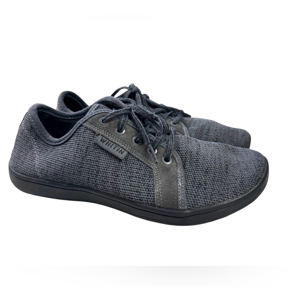 WHITIN Women’s Black and Gray Minimalist Barefoot Sneakers Size EU 37 US 6.5